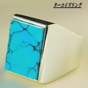 Amazon | ターコイズリング メンズリング リング インディアン